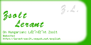 zsolt lerant business card